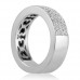 1.50 ct Five Row Ladies Round Cut Diamond Anniversary Ring 
